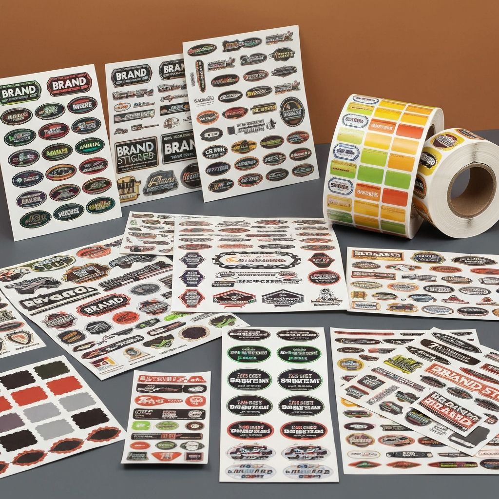Custom die-cut stickers, vinyl decals, and product labels - Sticker printing Cypress TX